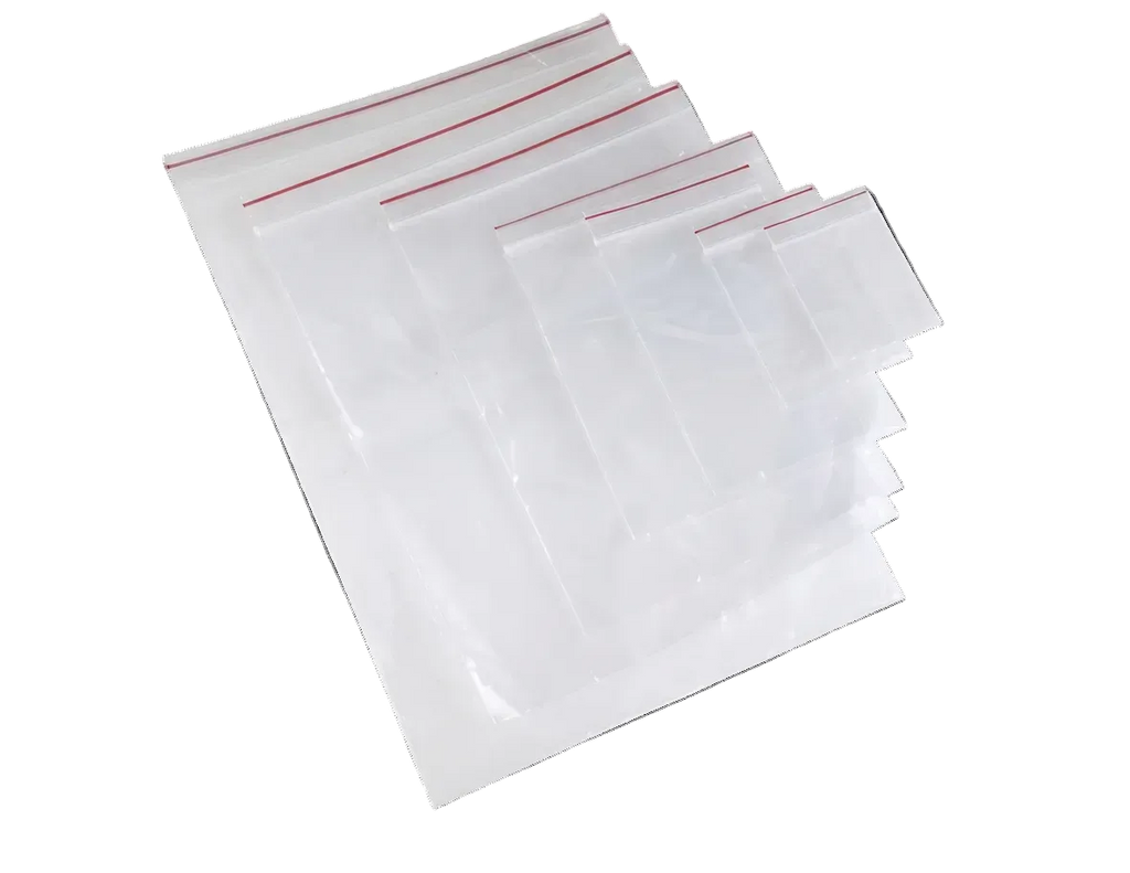 Pungi cu Fermoar 180x250 mm 100 buc set Grosime Folie 50 Microni Punga Ziplock Transparenta cu Sistem de Resigilare Pungi cu Inchidere